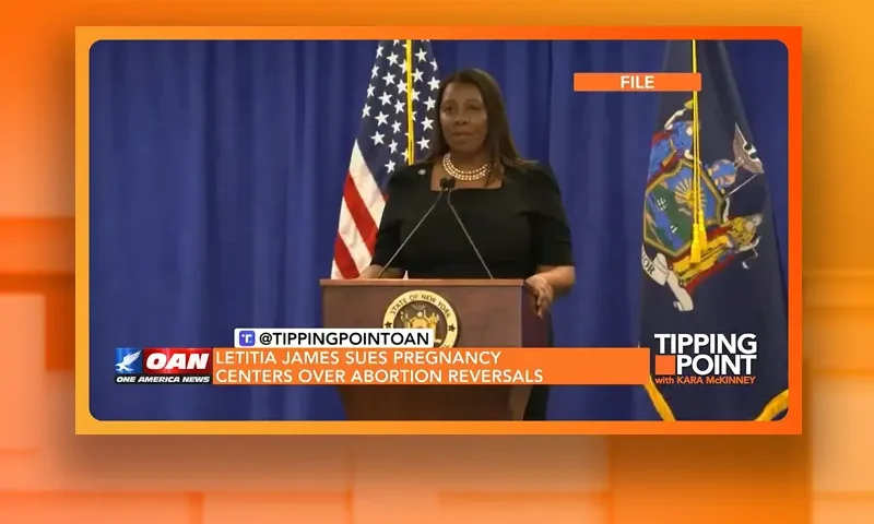 Video still from Tipping Point on One America News Network