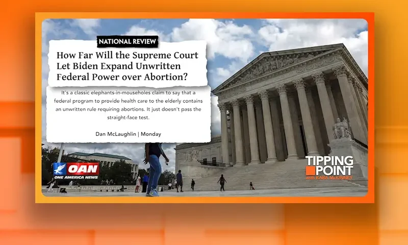 Video still from Tipping Point on One America News Network
