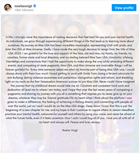 Miss USA 2023 Announces Title Resignation, Citing Mental Health