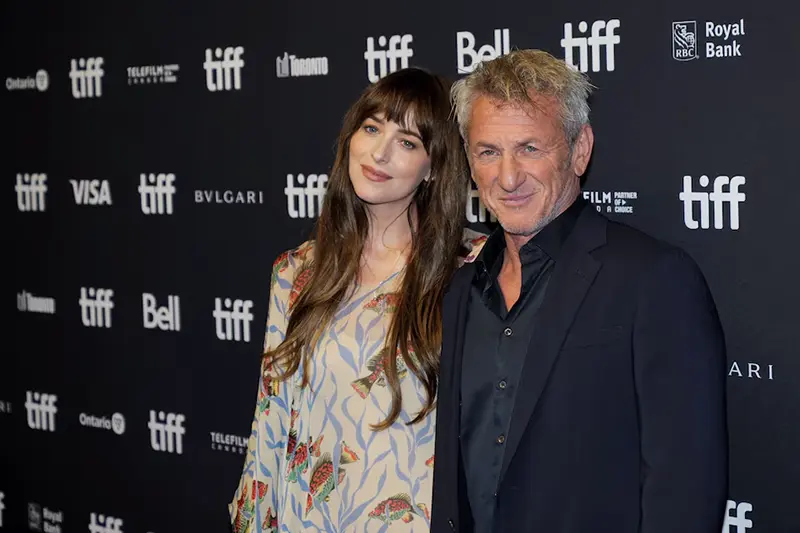 Cast members Dakota Johnson and Sean Penn attend the international premiere of "Daddio" at the Toronto International Film Festival (TIFF) in Toronto, Ontario, Canada September 10, 2023. REUTERS/Mark Blinch/File Photo