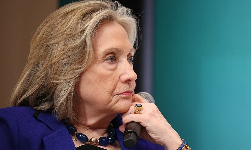 WASHINGTON, DC - MAY 30: Co-Founder, Vital Voices Hillary Rodham Clinton speaks on stage during Vital Voices 3rd Annual Global Festival on May 30, 2024 in Washington, DC. (Photo by Tasos Katopodis/Getty Images for Vital Voices Global Partnership )
