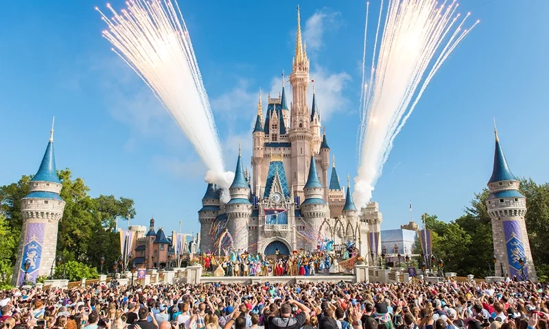 Walt Disney World Resort Celebrates 45th Anniversary to Colorful Fanfare LAKE BUENA VISTA, FL - OCTOBER 01: Walt Disney World Resort marked its 45th anniversary on October 1, 2016 in Lake Buena Vista, Florida. (Photo by Jacqueline Nell/Disneyland Resort via Getty Images)