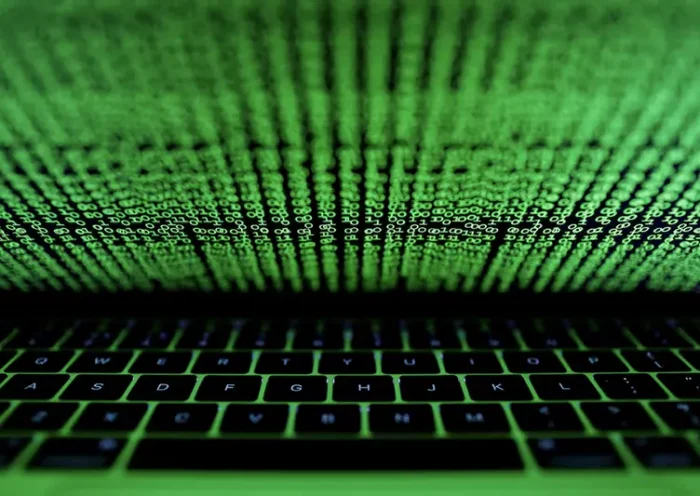 A computer keyboard lit by a displayed cyber code is seen in this illustration picture taken on March 1, 2017. REUTERS/Kacper Pempel/Illustration/File Photo