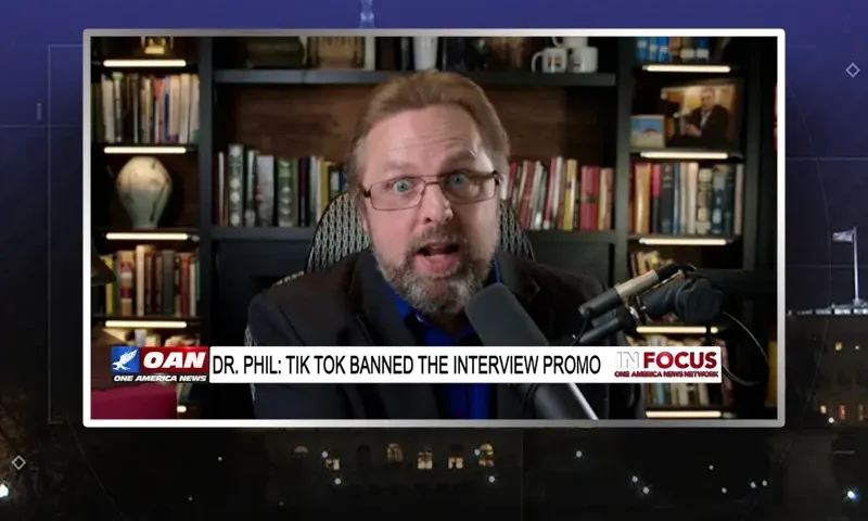 Video still from In Focus on One America News Network during an interview with the guest, Dr. Steve Turley.