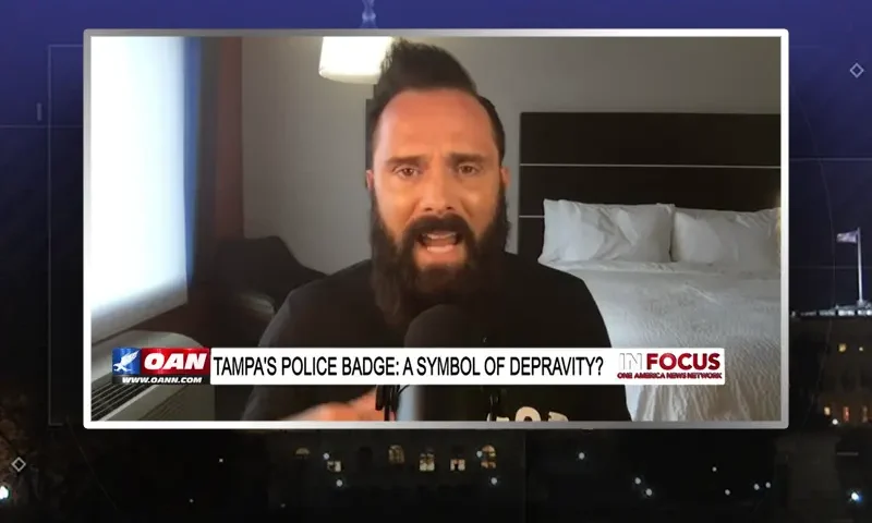 Video still from In Focus on One America News Network during an interview with the guest, John Cooper.