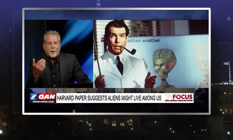 Video still from In Focus on One America News Network during an interview with the guest, Pastor Tom Hughes.