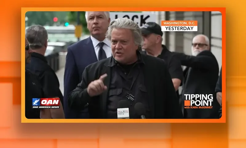 Video still from Tipping Point on One America News Network