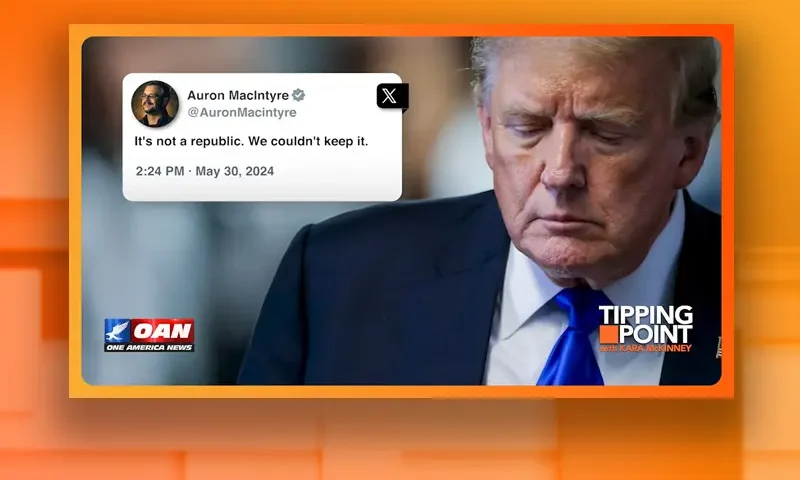 Video still from Tipping Point on One America News Network