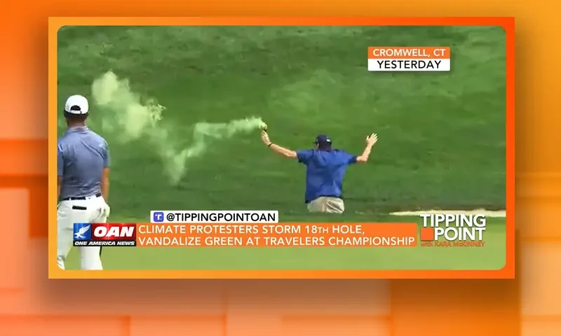 Video still from Tipping Point on One America News Network