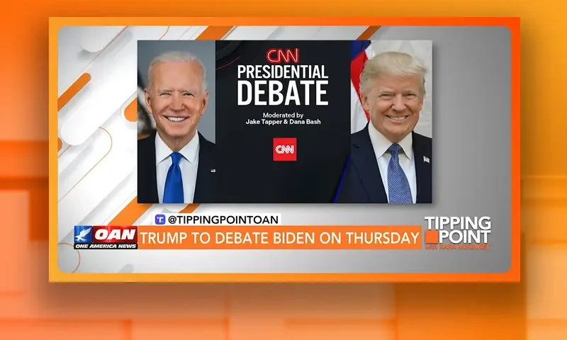 Video still from Tipping Point on One America News Network