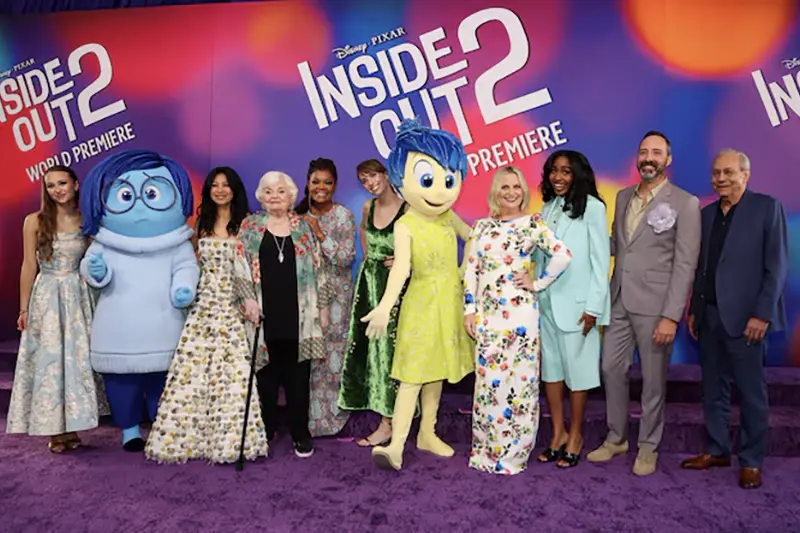 Liza Lapira, June Squibb, Yvette Nicole Brown, Maya Hawke ,Kensington Tallman, Amy Poehler, Ayo Edebiri, Tony Hale and Lewis Black attend the world premiere of the film "Inside Out 2" in Los Angeles, California, U.S., June 10, 2024. REUTERS/Mario Anzuoni/File Photo