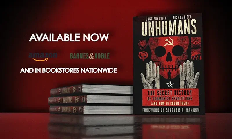 Book cover of Unhumans by Jack Posobiec and Joshua Lisec
