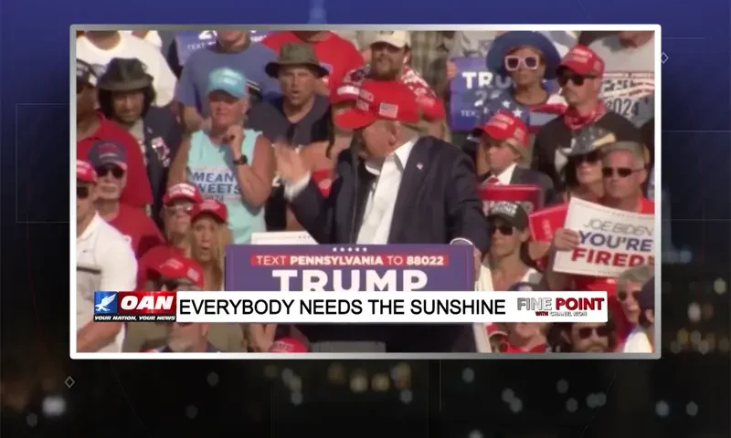 Video still from Fine Point on One America News Network