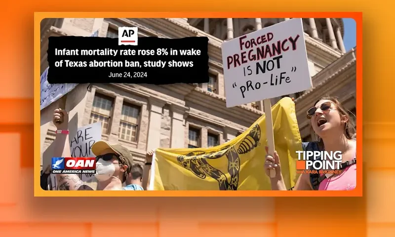 Video still from Tipping Point on One America News Network