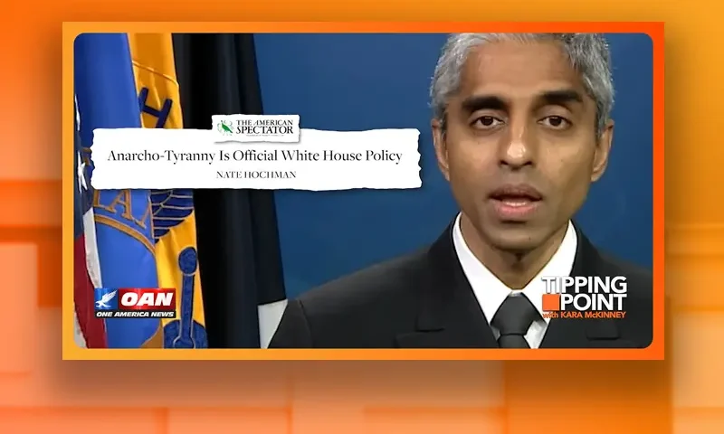 Video still from Tipping Point on One America News Network