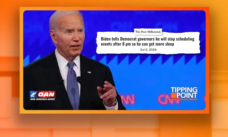Video still from Tipping Point on One America News Network