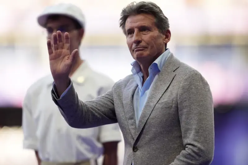 World Athletics President Sebastian Coe waves during the ceremony REUTERS/Aleksandra Szmigiel/File Photo