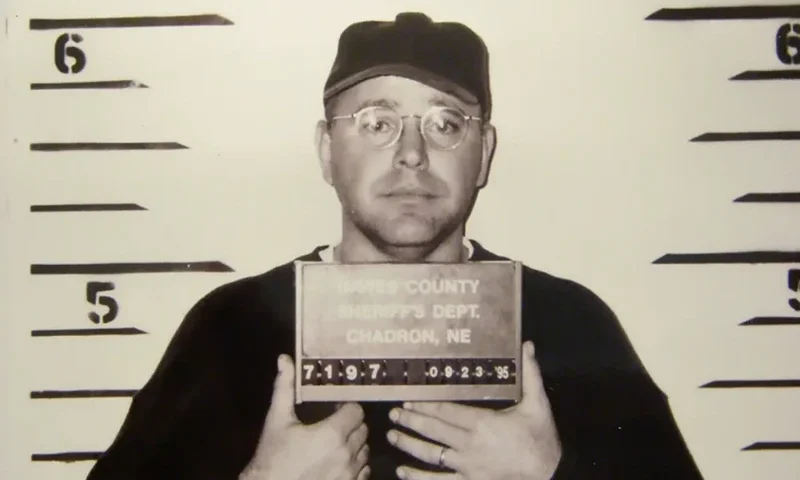 Minnesota Gov. Tim Walz in 1995 following his arrest for driving under the influence. (Photo via: Dawes County Sheriff's Office)