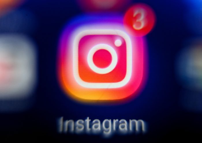 A picture taken on October 18, 2021 in Moscow shows the US social network Instagram's logo on a tablet screen. (Photo by Kirill KUDRYAVTSEV / AFP) (Photo by KIRILL KUDRYAVTSEV/AFP via Getty Images)