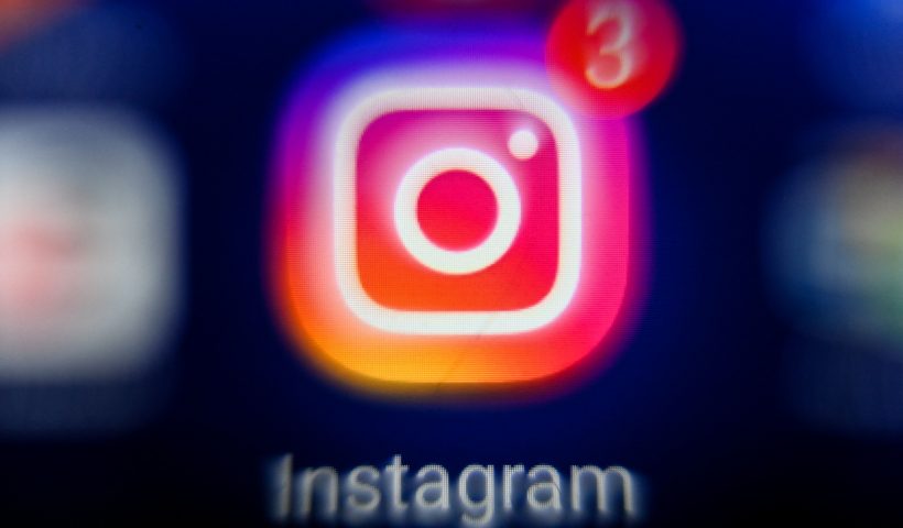 A picture taken on October 18, 2021 in Moscow shows the US social network Instagram's logo on a tablet screen. (Photo by Kirill KUDRYAVTSEV / AFP) (Photo by KIRILL KUDRYAVTSEV/AFP via Getty Images)