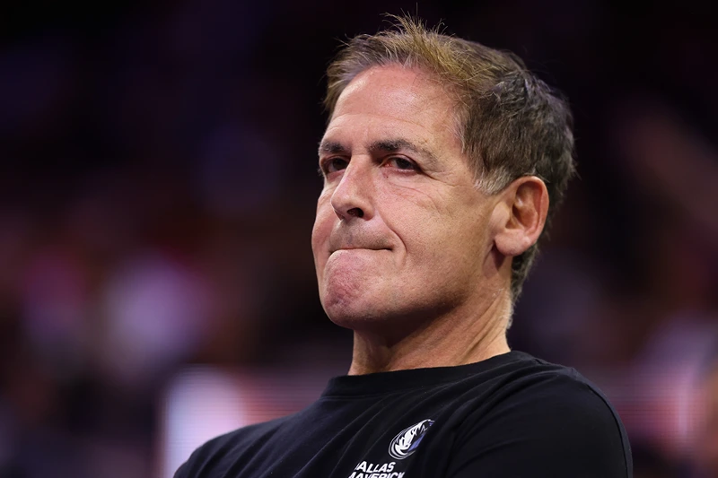 PHOENIX, ARIZONA - OCTOBER 19: Dallas Mavericks owner Mark Cuban looks on during the first half of the NBA game at Footprint Center on October 19, 2022 in Phoenix, Arizona. The Suns defeated the Mavericks 107-105. NOTE TO USER: User expressly acknowledges and agrees that, by downloading and or using this photograph, User is consenting to the terms and conditions of the Getty Images License Agreement. (Photo by Christian Petersen/Getty Images)