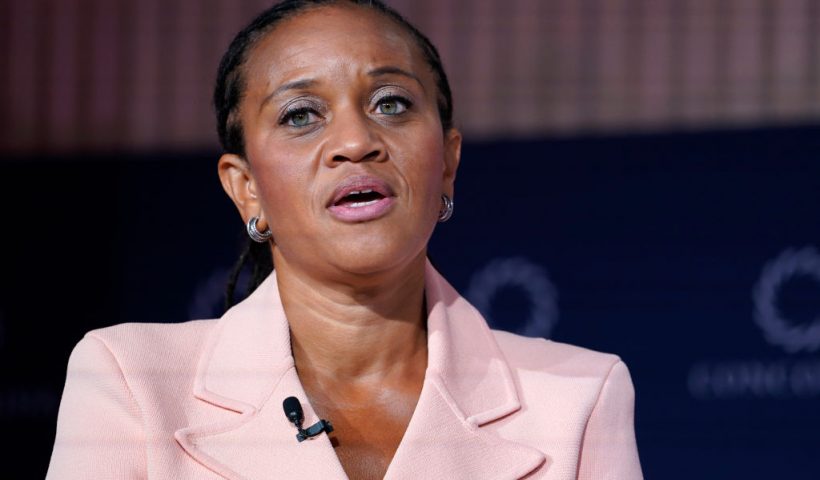 NEW YORK, NEW YORK - SEPTEMBER 20: First Deputy Mayor, NYC Office Of The Mayor, T.H. Sheena Wright speaks during the 2023 Concordia Annual Summit at Sheraton New York on September 20, 2023 in New York City. (Photo by John Lamparski/Getty Images for Concordia Summit)