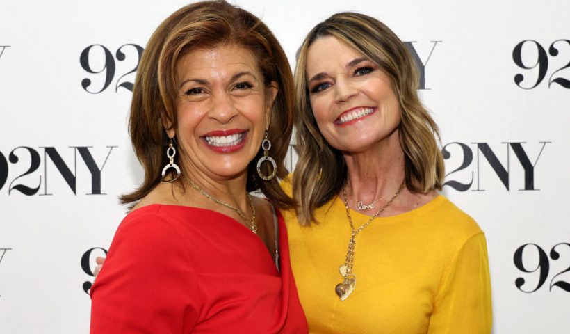 NEW YORK, NEW YORK - FEBRUARY 22: (L-R) Hoda Kotb and Savannah Guthrie attend Savannah Guthrie in Conversation with Hoda Kotb: Reflections on Faith at 92NY on February 22, 2024 in New York City. (Photo by Dia Dipasupil/Getty Images)