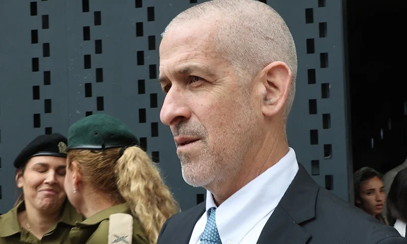 Ronen Bar, chief of Israel's domestic Shin Bet security agency, attends a ceremony marking Memorial Day for fallen soldiers of Israel's wars and victims of attacks at Jerusalem's Mount Herzl military cemetery on May 13, 2024. Israel marks Memorial Day to commemorate fallen soldiers and victims of attacks recorded since 1860 by the defence ministry, just before the celebrations of the 75th anniversary of its creation according to the Jewish calendar. (Photo by GIL COHEN-MAGEN / POOL / AFP) (Photo by GIL COHEN-MAGEN/POOL/AFP via Getty Images)