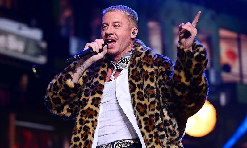 MELBOURNE, AUSTRALIA - MAY 15: Macklemore performs at Rod Laver Arena on May 15, 2024 in Melbourne, Australia. (Photo by Morgan Hancock/Getty Images)