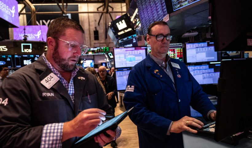 NEW YORK, NEW YORK - SEPTEMBER 18: Traders work on the floor of the New York Stock Exchange on September 18, 2024 in New York City. The Federal Reserve is expected to announce its first interest rate cut since March 2020. (Photo by Stephanie Keith/Getty Images)