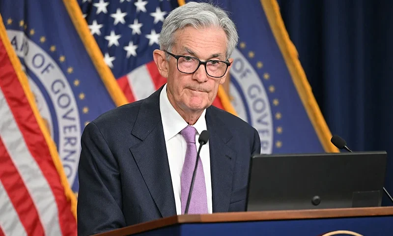 US Federal Reserve chairman Jerome Powell holds a press conference in Washington, DC, on September 18, 2024. The US Federal Reserve cut its key lending rate by half a percentage-point Wednesday in its first reduction since the pandemic, sharply lowering borrowing costs shortly before November's presidential election. (Photo by Mandel NGAN / AFP) (Photo by MANDEL NGAN/AFP via Getty Images)
