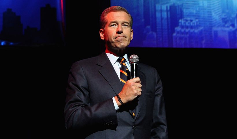 NEW YORK, NY - NOVEMBER 05: NBC News Anchor Brian Williams speaks onstage at The New York Comedy Festival and The Bob Woodruff Foundation present the 8th Annual Stand Up For Heroes Event at The Theater at Madison Square Garden on November 5, 2014 in New York City. (Photo by Monica Schipper/Getty Images for New York Comedy Festival)
