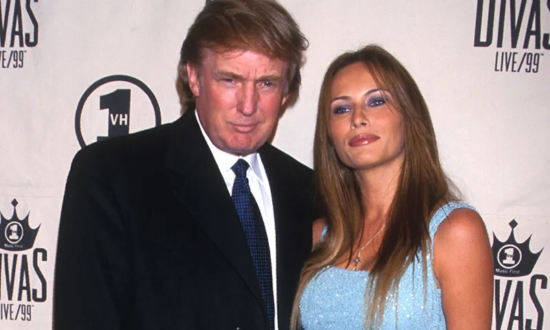 UNDATED FILE PHOTO: Donald Trump and Melanie Knaus. (Photo by Diane Freed)