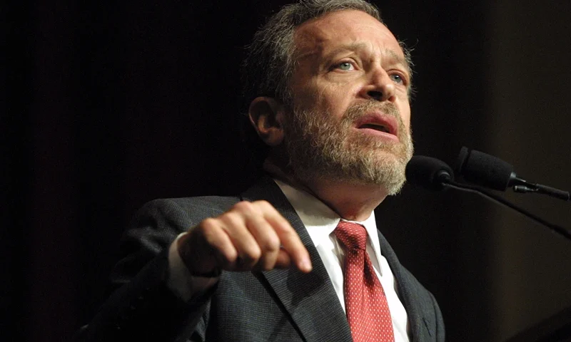 401095 01: Former Secretary of Labor, Robert Reich, speaks at a political conference called, "Our democracy after 9/11: can we save it?" February 17, 2002 in Los Angeles, CA. The conference focused on the alleged lack of democracy in the U.S. after the terrorist attacks. (Photo by J. Emilio Flores/Getty Images)