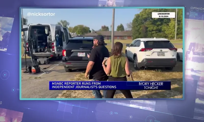 Video still from Ivory Hecker Tonight on One America News Network.