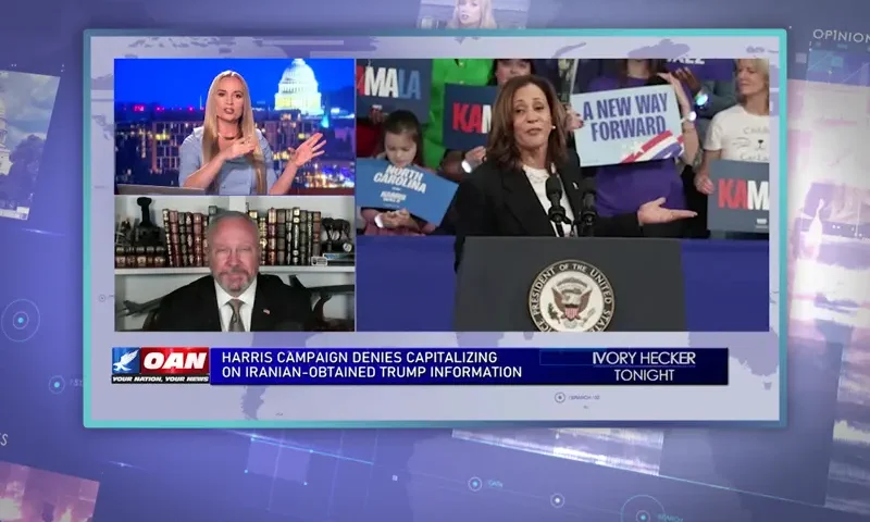 Video still from Ivory Hecker Tonight on One America News Network during an interview with the guest, Rob Maness.