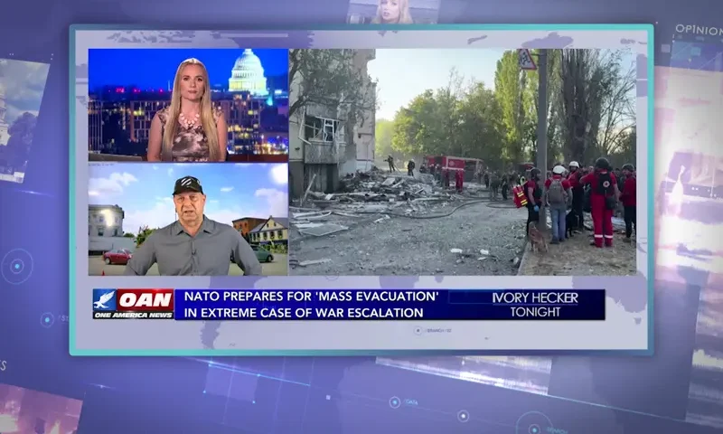 Video still from Ivory Hecker Tonight on One America News Network during an interview with the guest, Sen. Doug Mastriano.