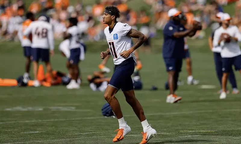 Denver Broncos wide receiver Josh Reynolds (11) during training camp at Broncos Park Powered by CommonSpirit. Mandatory Credit: Isaiah J. Downing-USA TODAY Sports/File Photo