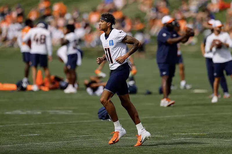 Denver Broncos wide receiver Josh Reynolds (11) during training camp at Broncos Park Powered by CommonSpirit. Mandatory Credit: Isaiah J. Downing-USA TODAY Sports/File Photo