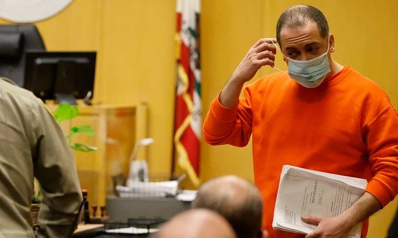 Nima Momeni arrives in court at the Hall of Justice on May 18, 2023 in San Francisco, California. 38 year-old tech entrepreneur Nima Momeni was arraigned today in a San Francisco courtroom in connection with the stabbing murder of Cash App founder Bob Lee. Momeni pleaded not guilty to a murder charge. (Photo by Paul Kuroda-Pool/Getty Images)