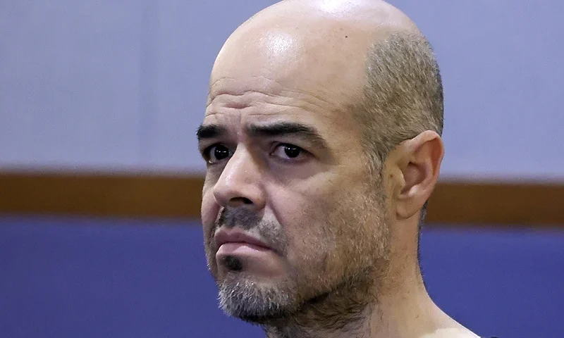 Robert Telles appears in court for an arraignment on an open murder charge in Las Vegas Justice Court at the Regional Justice Center on September 20, 2022 in Las Vegas, Nevada. Telles has been charged in the murder of Las Vegas Review-Journal investigative reporter Jeff German. German had recently reported for months on the turmoil surrounding Telles' oversight of the office, and the administrator subsequently lost his re-election bid in June's primary election. (Photo by Ethan Miller/Getty Images)