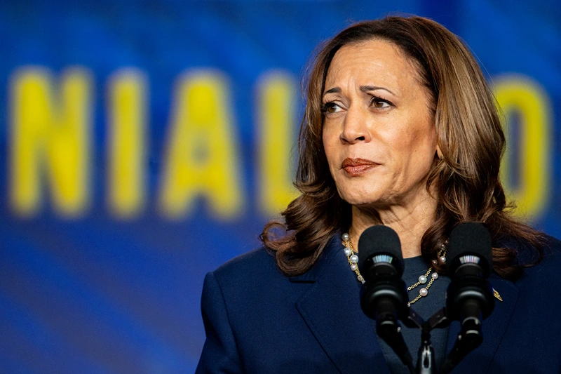 HOUSTON, TEXAS - JULY 31: Democratic Presidential candidate, U.S. Vice President Kamala Harris delivers remarks during the Sigma Gamma Rho's 60th International Biennial Boule at the George R. Brown Convention Center on July 31, 2024 in Houston, Texas. Vice President Harris continues campaigning around the country against Republican presidential nominee, former President Donald Trump ahead of the November 5 presidential election. (Photo by Brandon Bell/Getty Images)