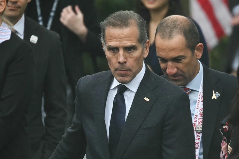 Hunter Biden, son of US President Joe Biden, attends an event celebrating the 2024 US Olympic and Paralympic teams on the South Lawn of the White House in Washington, DC, September 30, 2024. (Photo by ANDREW CABALLERO-REYNOLDS / AFP) (Photo by ANDREW CABALLERO-REYNOLDS/AFP via Getty Images)