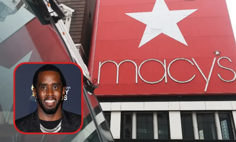 Sean "Diddy" Combs attends the Pre-GRAMMY Gala and GRAMMY Salute to Industry Icons Honoring Sean "Diddy" Combs on January 25, 2020 in Beverly Hills, California. (Photo by Jon Kopaloff/Getty Images) / The Macy's company signage is seen at the Herald Square store on March 02, 2023 in New York City. Macy's Inc. stock jumped 14.8% in premarket trade on Thursday, after the department store chain exceeded forecasted estimates for the fourth quarter. The company posted a net income of $508 million for the quarter to Jan. 28, which was down from $742 million in the year-earlier period. While sales fell the company offered upbeat guidance for fiscal 2023. (Photo by Michael M. Santiago/Getty Images)