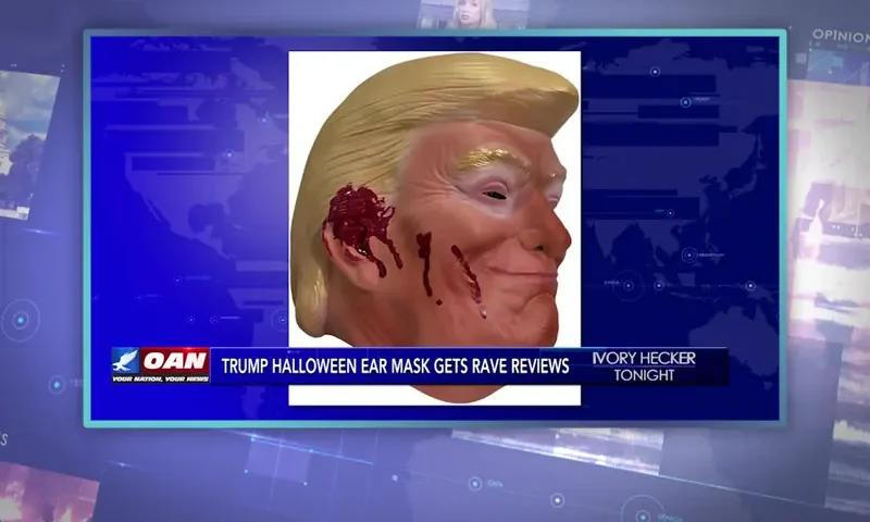 Video still from Ivory Hecker Tonight on One America News Network.