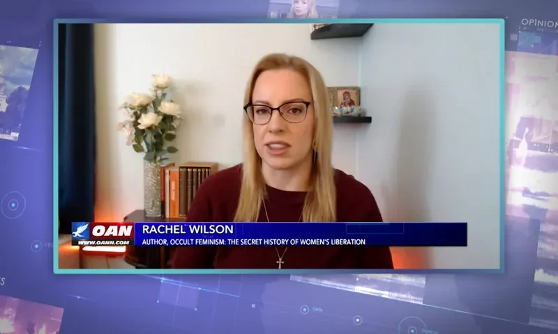 Video still from Ivory Hecker Tonight on One America News Network during an interview with the guest, Rachel Wilson.
