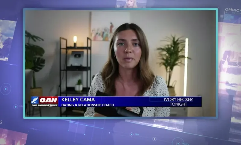 Video still from Ivory Hecker Tonight on One America News Network during an interview with the guest, Kelley Cama.