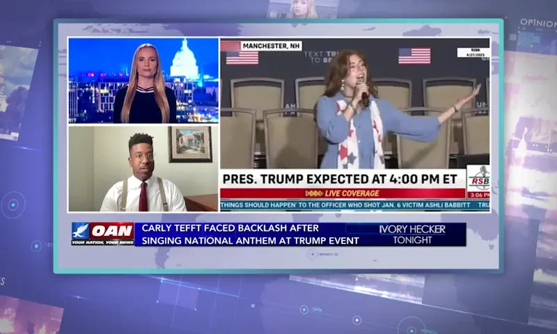 Video still from Ivory Hecker Tonight on One America News Network during an interview with the guest, R.C. Maxwell.