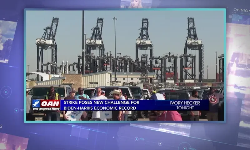 Video still from Ivory Hecker Tonight on One America News Network.