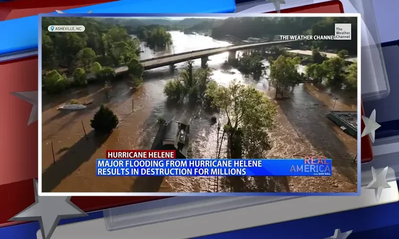 Video still from Real America on One America News Network